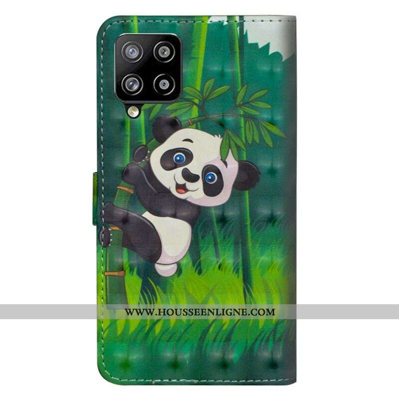 Housse Samsung Galaxy A42 5G Panda et Bambou