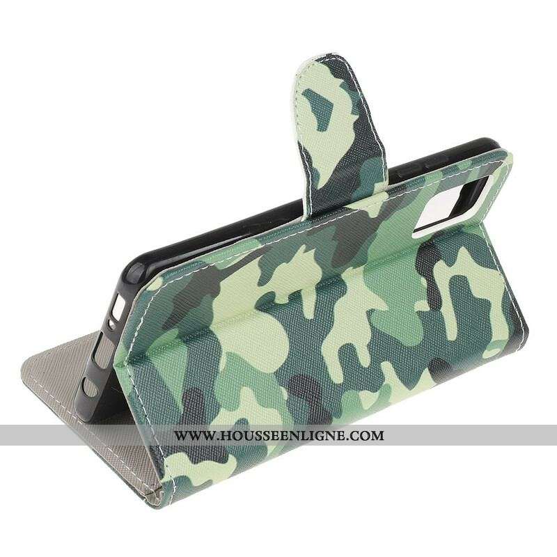 Housse Samsung Galaxy A52 4G / A52 5G / A52s 5G Camouflage Militaire