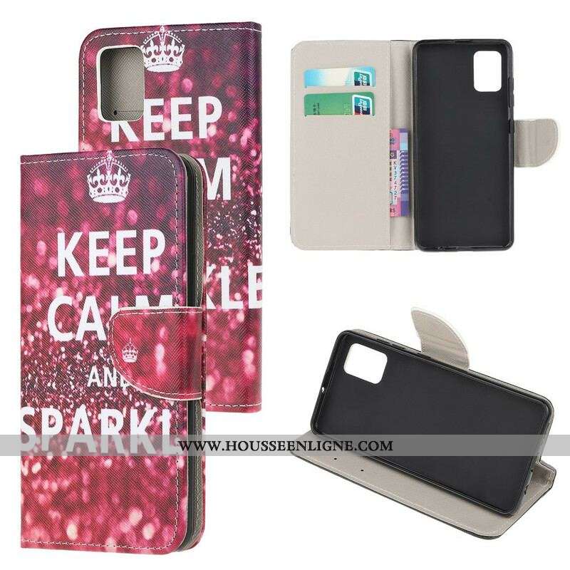 Housse Samsung Galaxy A52 4G / A52 5G / A52s 5G Keep Calm and Sparkle