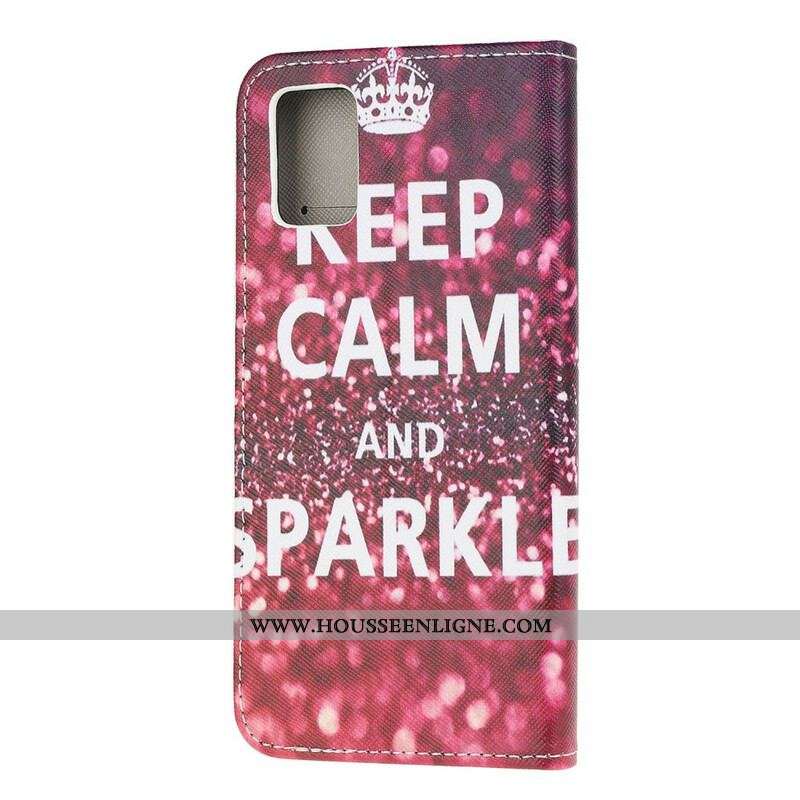 Housse Samsung Galaxy A52 4G / A52 5G / A52s 5G Keep Calm and Sparkle