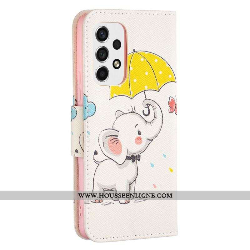 Housse Samsung Galaxy A53 5G Bébé Éléphant