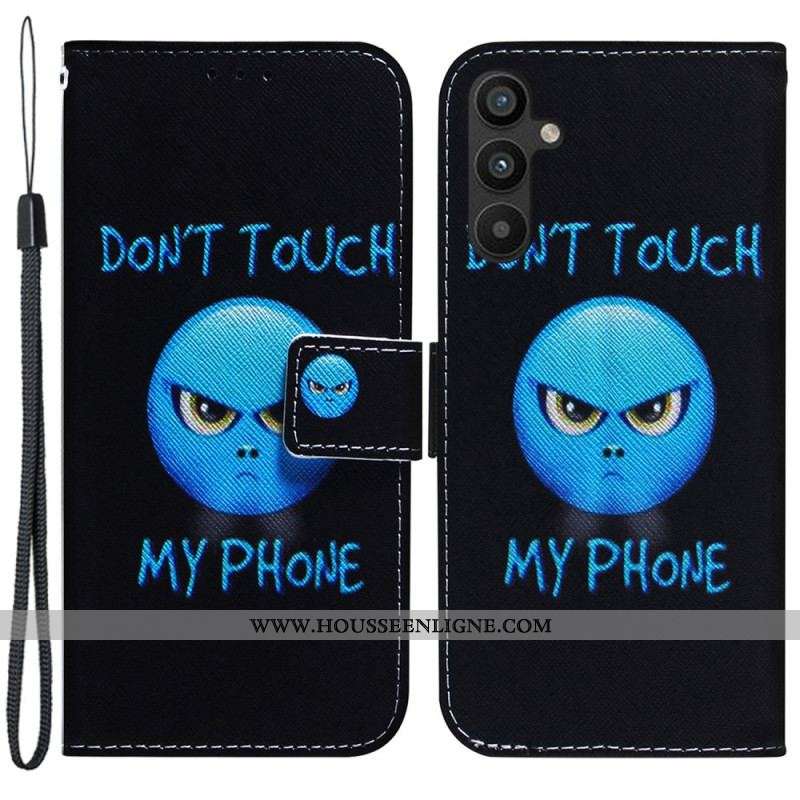 Housse Samsung Galaxy A54 5G Emoji Don't Touch my Phone