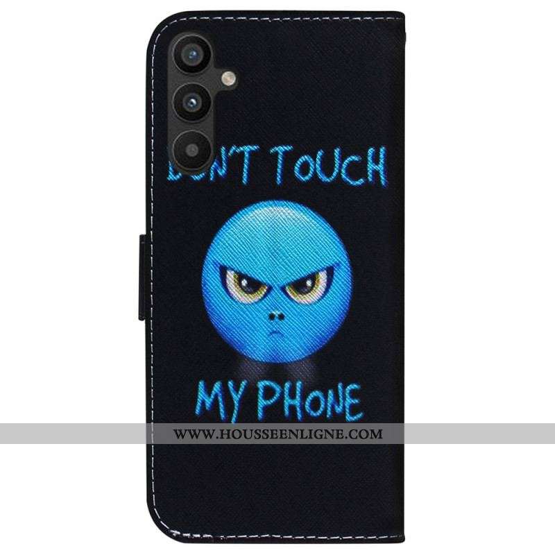 Housse Samsung Galaxy A54 5G Emoji Don't Touch my Phone