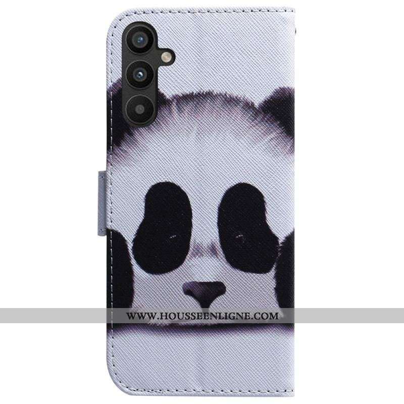 Housse Samsung Galaxy A54 5G Fan de Panda à Lanière