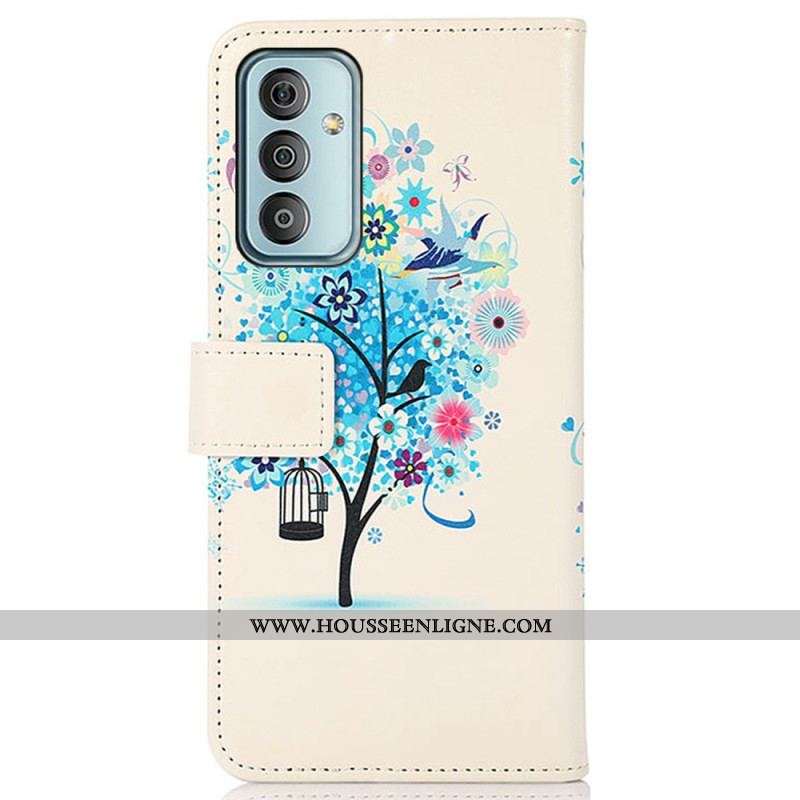 Housse Samsung Galaxy M13 Arbre Fleuri