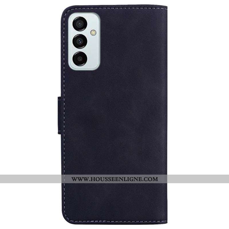 Housse Samsung Galaxy M13 Effet Cuir Couture