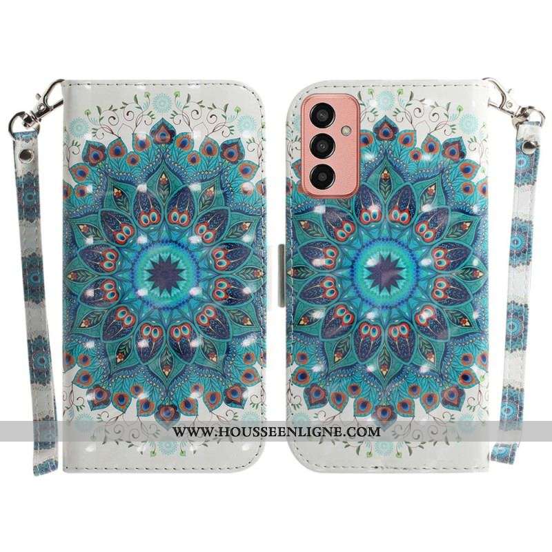 Housse Samsung Galaxy M13 Mandala avec Lanière