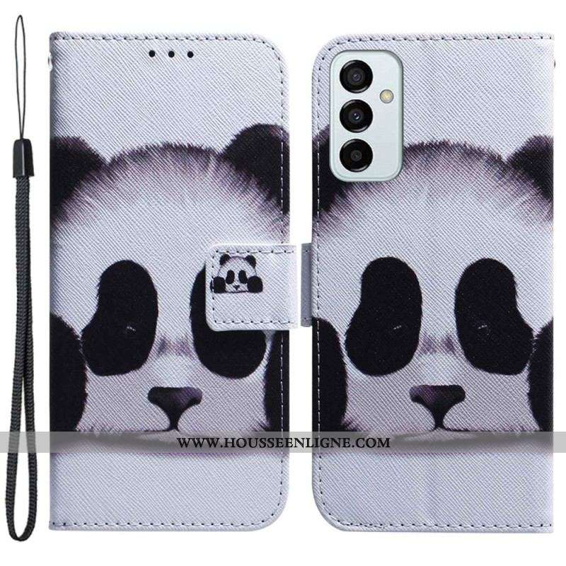 Housse Samsung Galaxy M13 Panda à Lanière