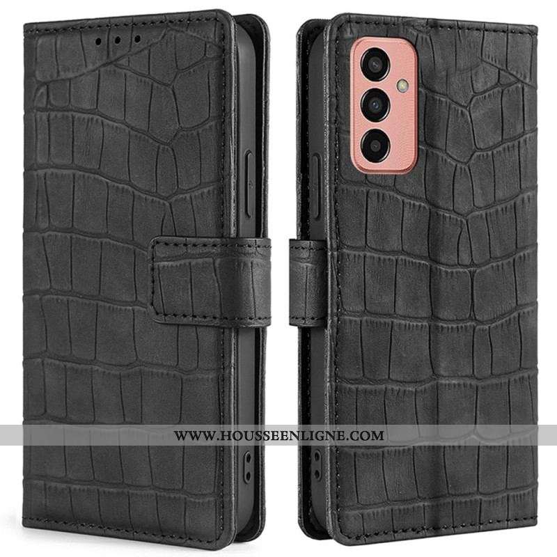 Housse Samsung Galaxy M13 Style Peau de Crocodile