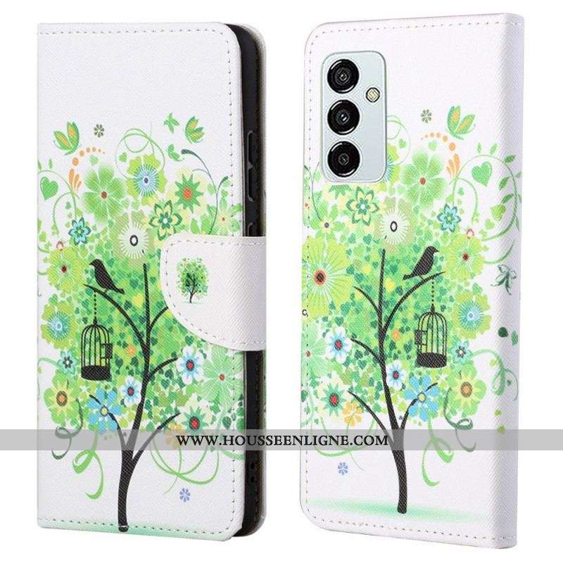 Housse Samsung Galaxy M23 5G Arbre aux Feuilles Vertes