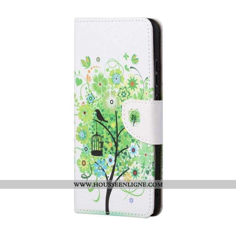 Housse Samsung Galaxy M23 5G Arbre aux Feuilles Vertes