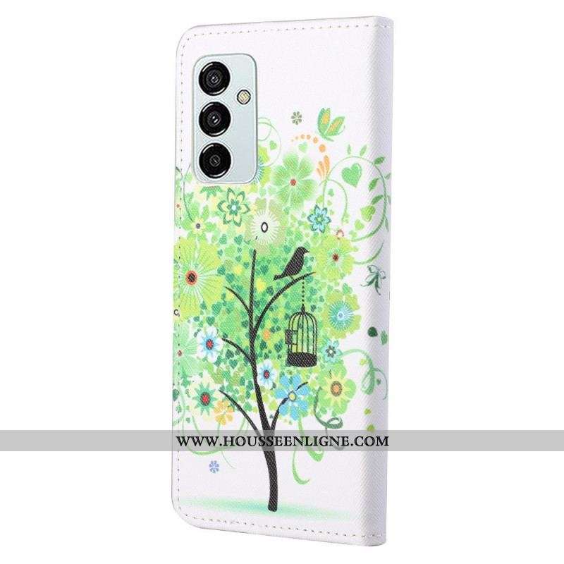 Housse Samsung Galaxy M23 5G Arbre aux Feuilles Vertes