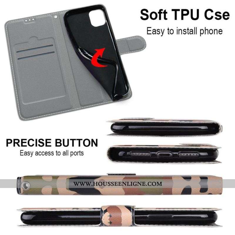 Housse Samsung Galaxy M23 5G Camouflage Militaire