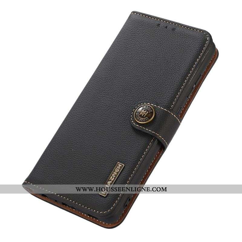 Housse Samsung Galaxy M23 5G Cuir Véritable KHAZNEH RFID