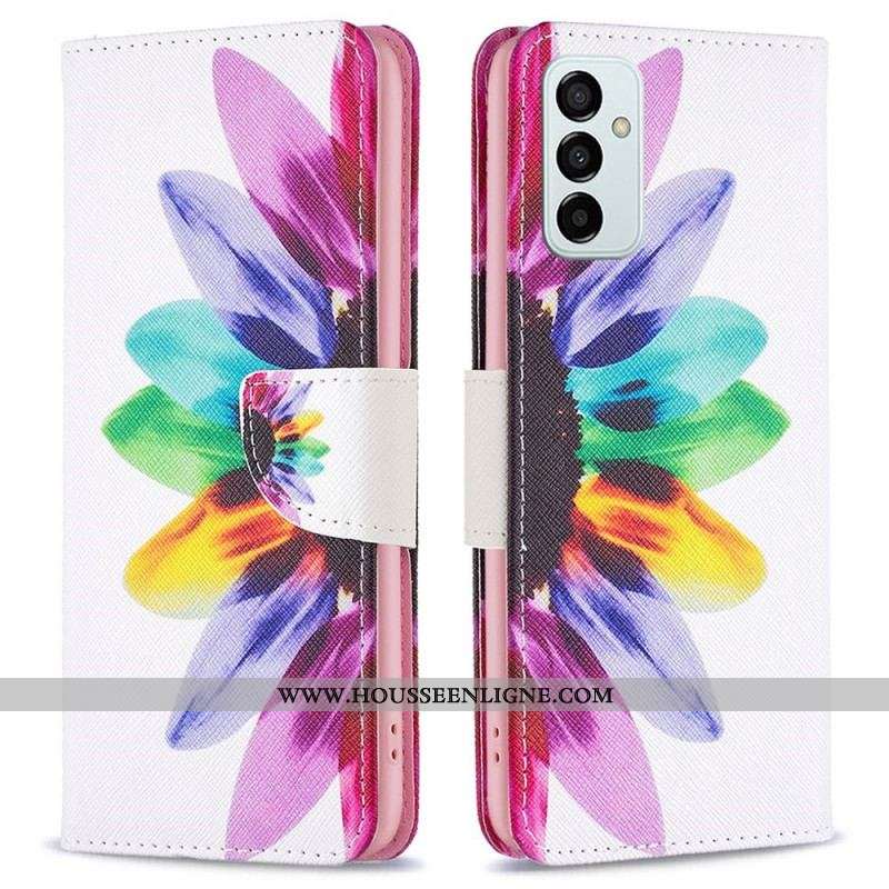 Housse Samsung Galaxy M23 5G Fleur Aquarelle