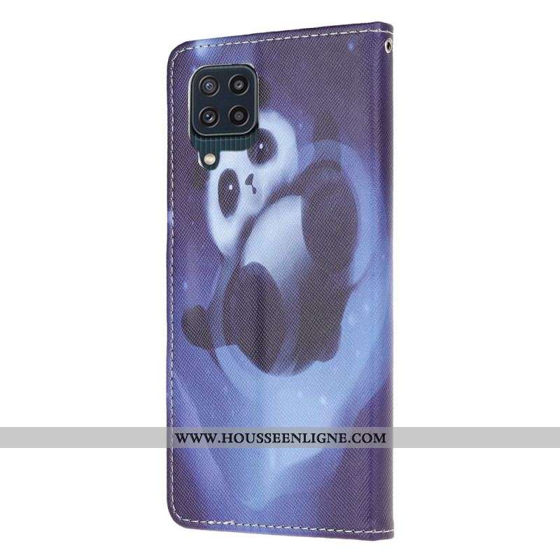 Housse Samsung Galaxy M32 Panda Space à Lanière