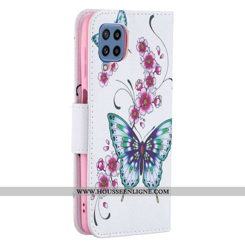 Housse Samsung Galaxy M32 Papillons Rois