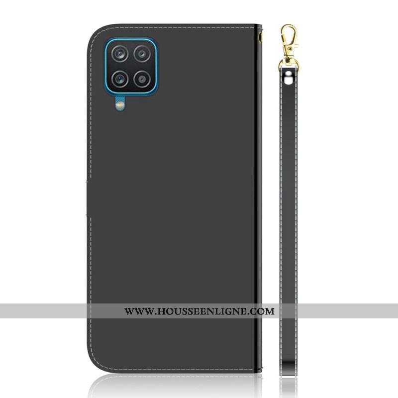 Housse Samsung Galaxy M32 Simili Cuir Couverture Miroir