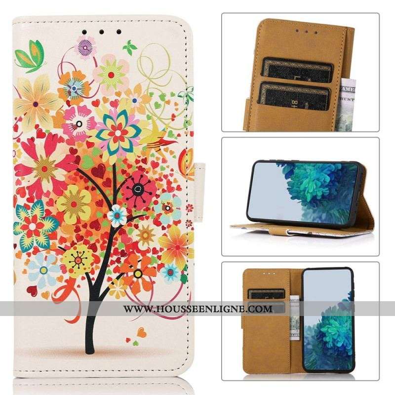 Housse Samsung Galaxy M33 5G Arbre Fleuri