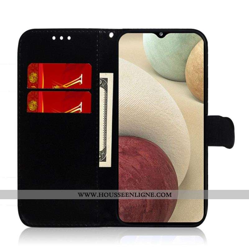 Housse Samsung Galaxy M33 5G Miroir et Lanière