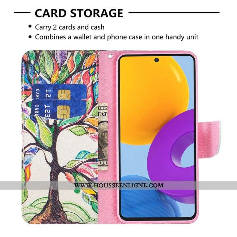 Housse Samsung Galaxy M52 5G Arbre Arc-en-Ciel