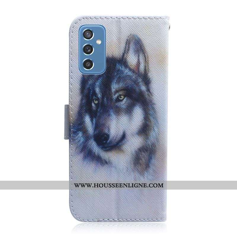 Housse Samsung Galaxy M52 5G Loup Hivernal