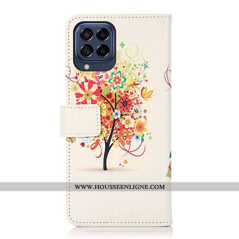 Housse Samsung Galaxy M53 5G Arbre Fleuri