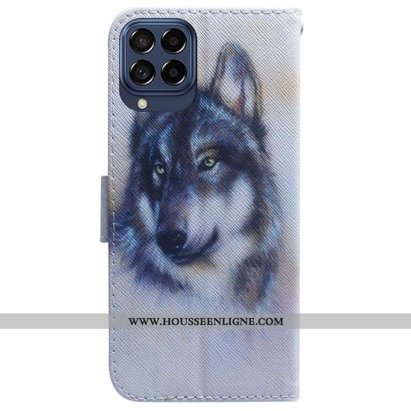 Housse Samsung Galaxy M53 5G Chien Aquarelle