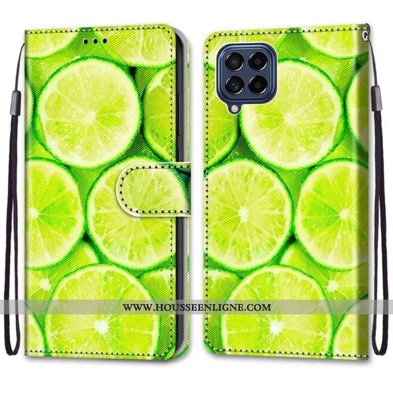 Housse Samsung Galaxy M53 5G Citrons Verts