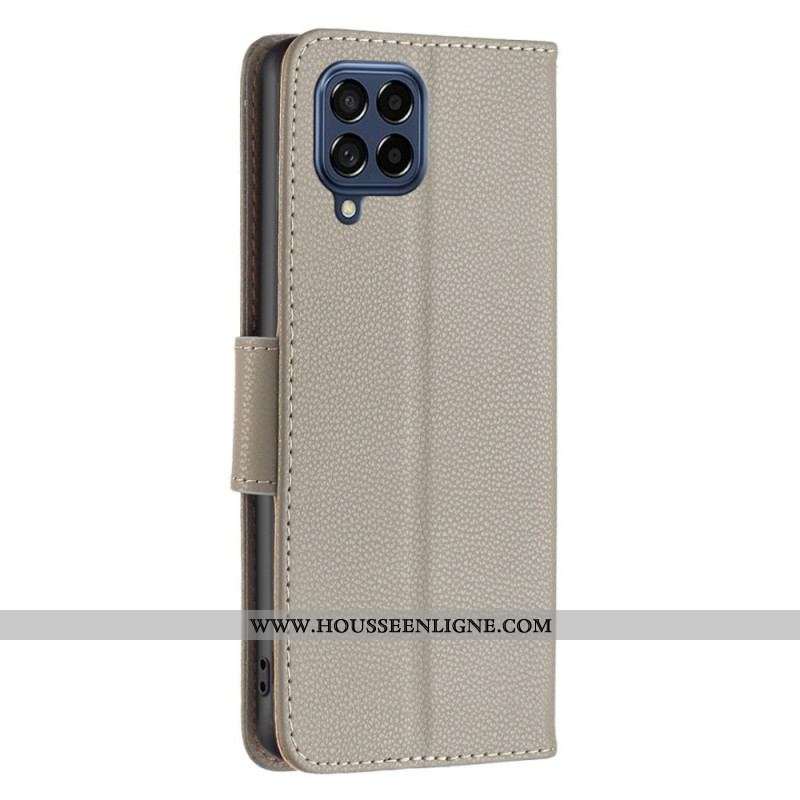 Housse Samsung Galaxy M53 5G Fermoir Oblique à Lanière