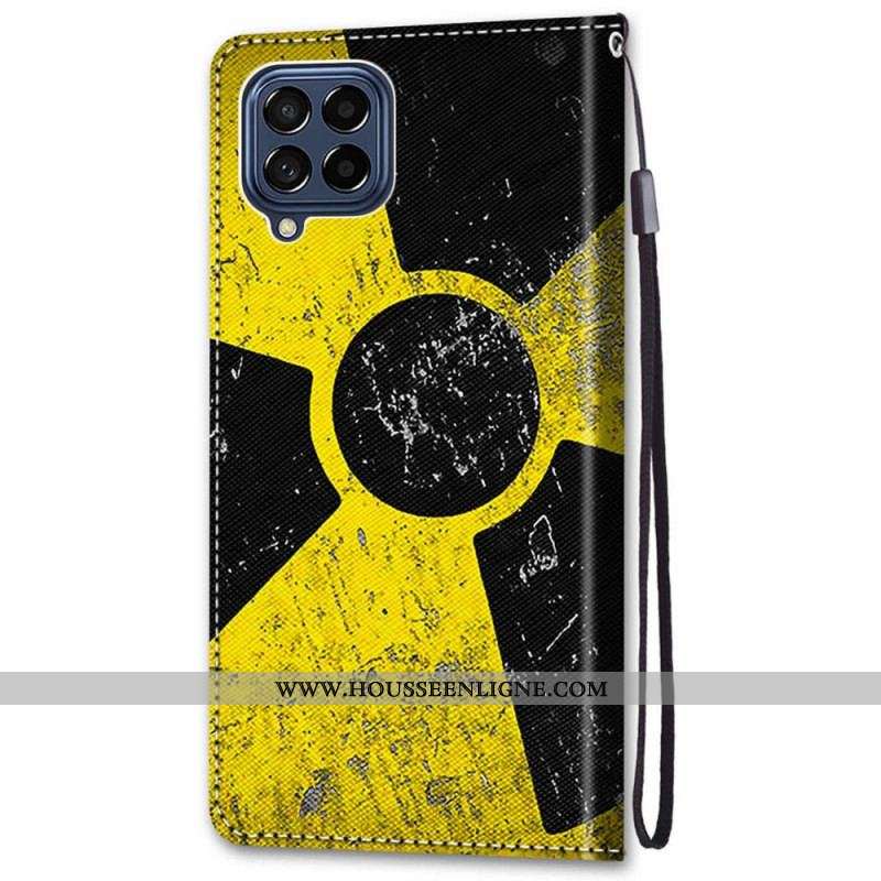 Housse Samsung Galaxy M53 5G Jaune et Noire