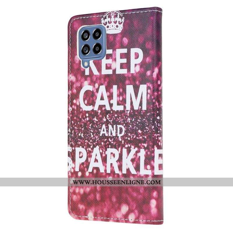 Housse Samsung Galaxy M53 5G Keep Calm and Sparkle