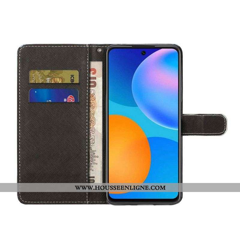 Housse Samsung Galaxy M53 5G Loup à Lanière