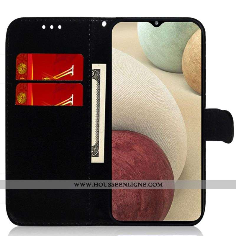 Housse Samsung Galaxy M53 5G Miroir et Lanière