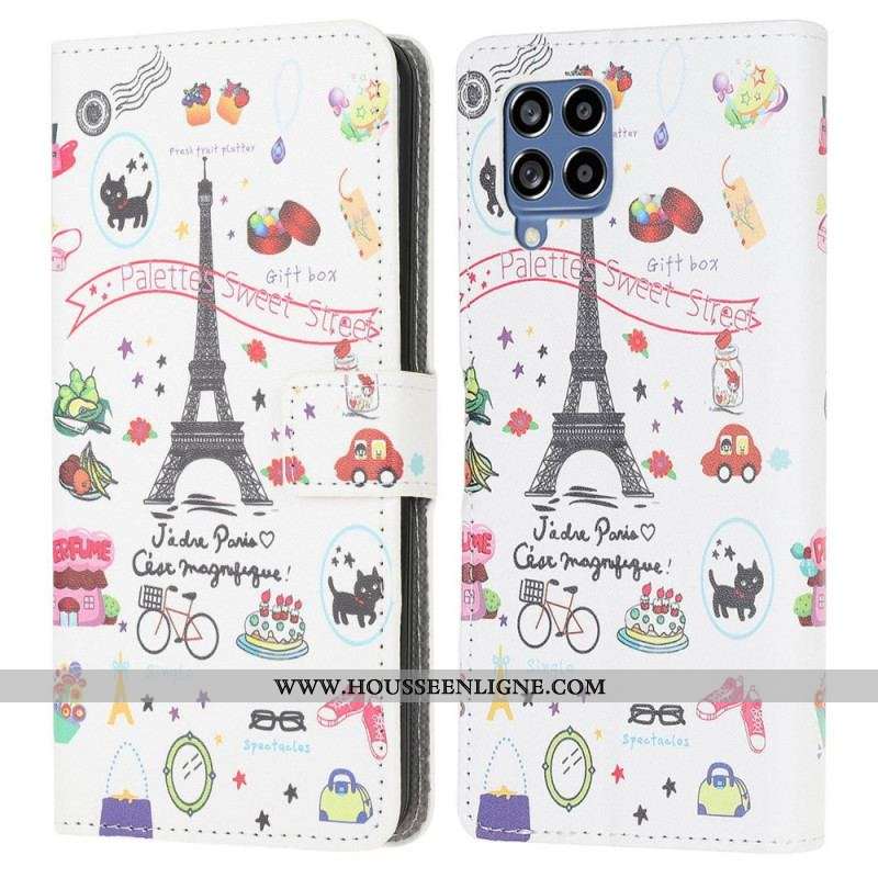 Housse Samsung Galaxy M53 5G j'Aime Paris