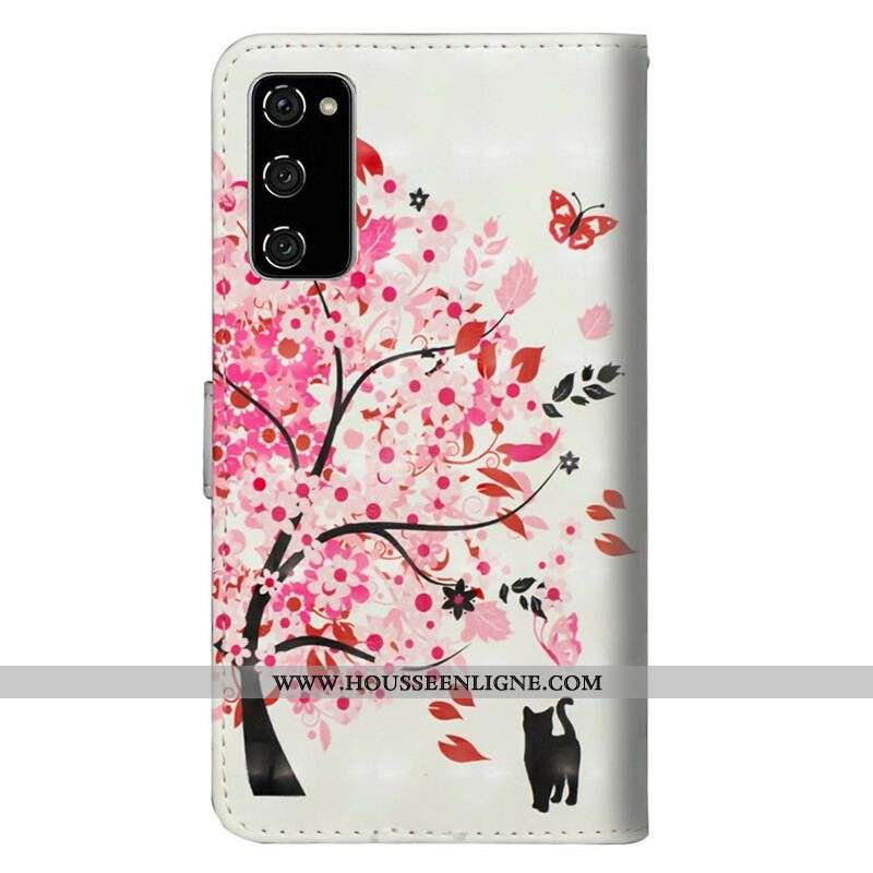 Housse Samsung Galaxy S20 FE Arbre Rose