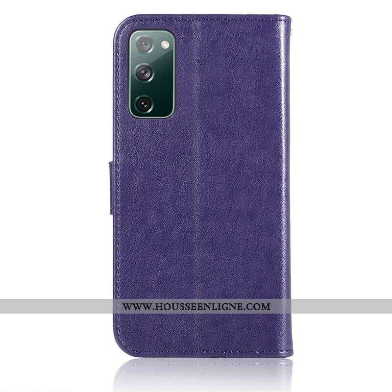 Housse Samsung Galaxy S20 FE Effet Cuir Attrape Rêves Hibou