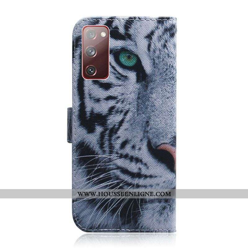 Housse Samsung Galaxy S20 FE Face de Tigre