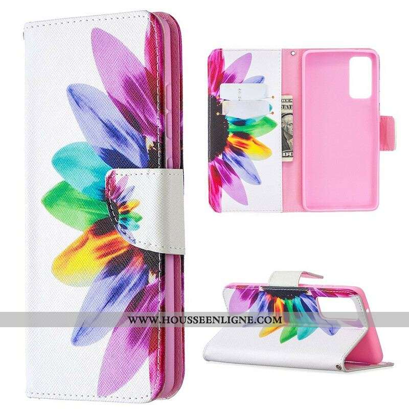 Housse Samsung Galaxy S20 FE Fleur Aquarelle