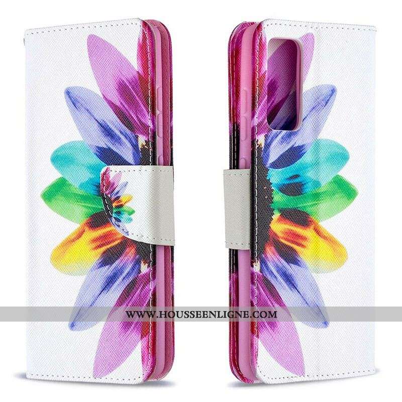 Housse Samsung Galaxy S20 FE Fleur Aquarelle