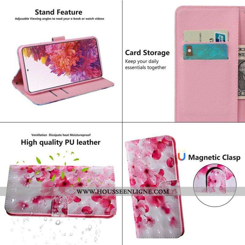 Housse Samsung Galaxy S20 FE Fleurs Roses