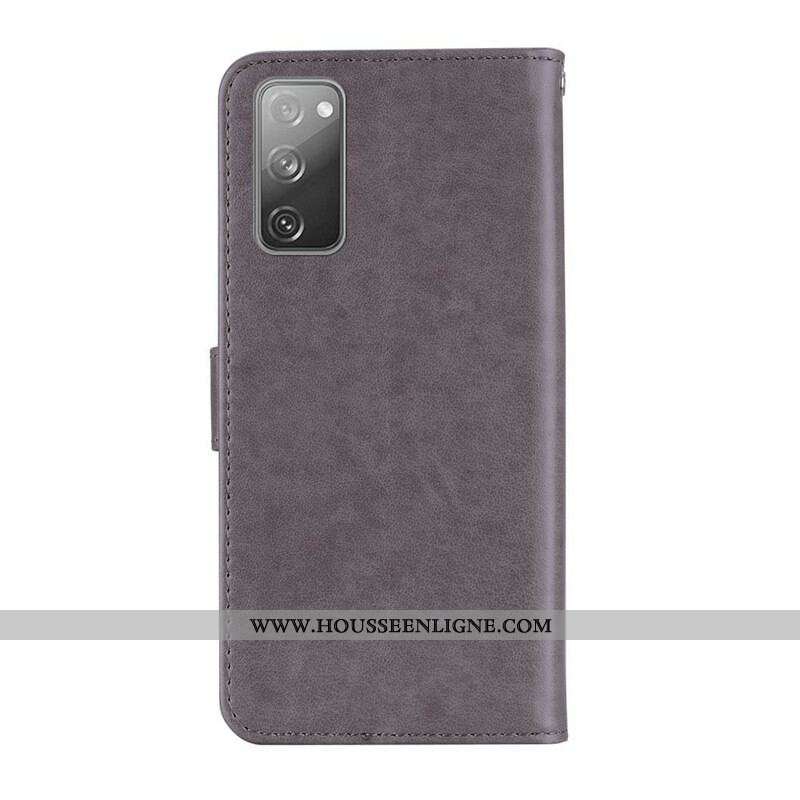 Housse Samsung Galaxy S20 FE Hibou Mandala et Breloque