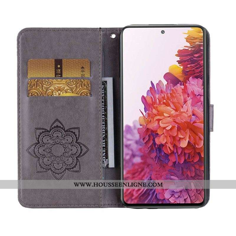 Housse Samsung Galaxy S20 FE Hibou Mandala et Breloque