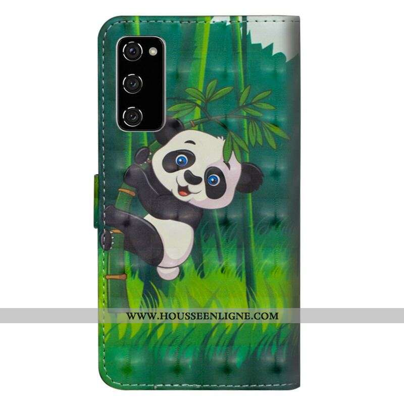 Housse Samsung Galaxy S20 FE Panda et Bambou