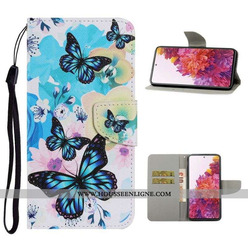 Housse Samsung Galaxy S20 FE Papillons et Fleurs d'Été