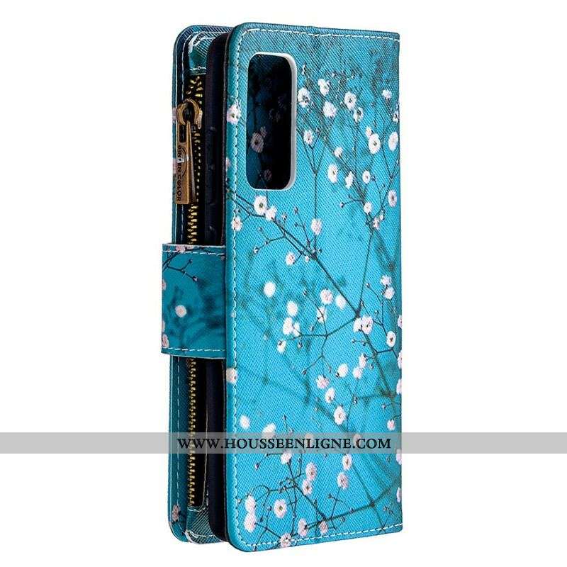 Housse Samsung Galaxy S20 FE Poche Zippée Arbre