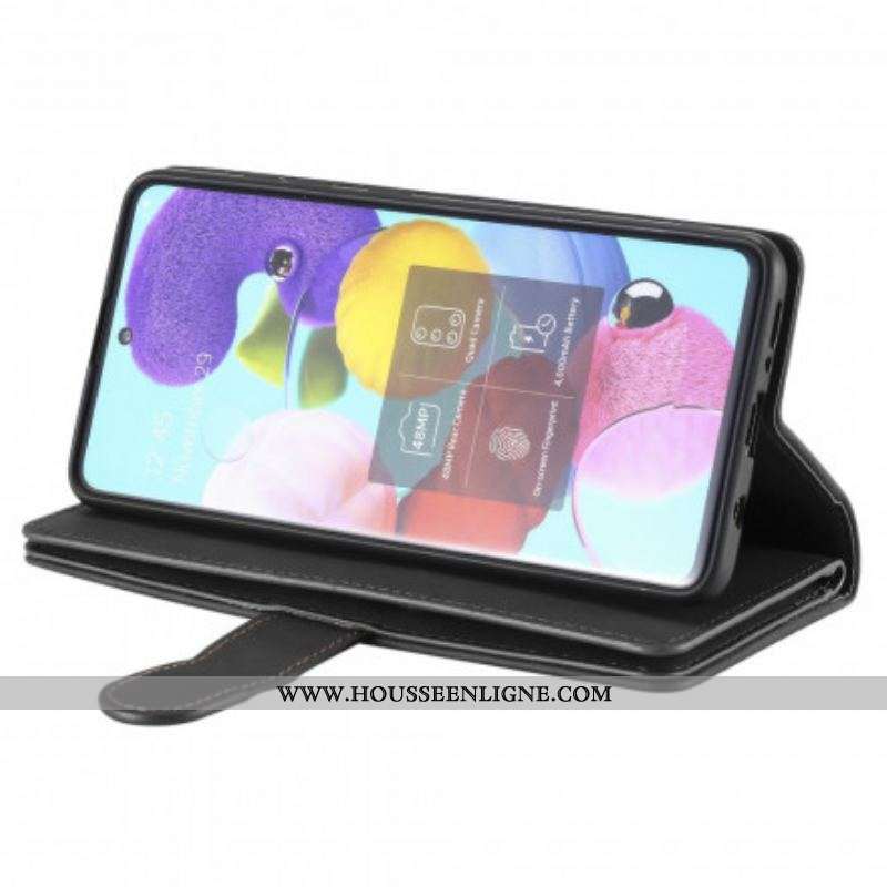 Housse Samsung Galaxy S20 FE Simili Cuir Bicolore Contours Renforcés