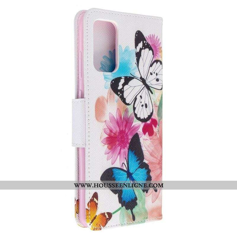 Housse Samsung Galaxy S20 Plus / S20 Plus 5G Papillons et Fleurs Peints