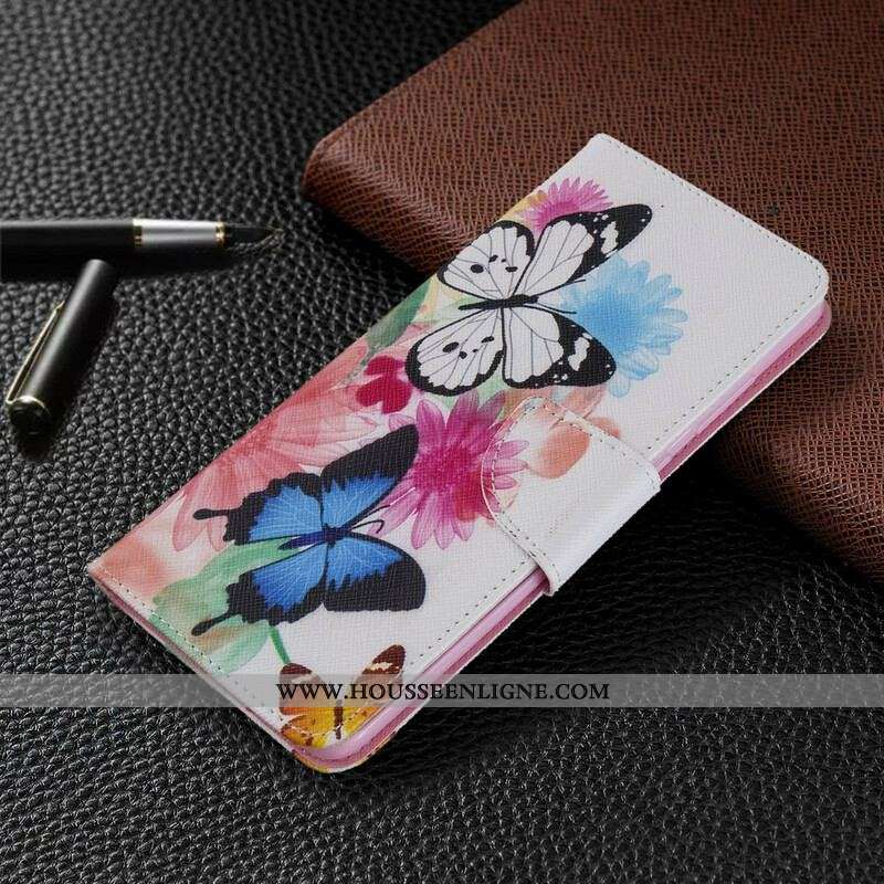 Housse Samsung Galaxy S20 Plus / S20 Plus 5G Papillons et Fleurs Peints