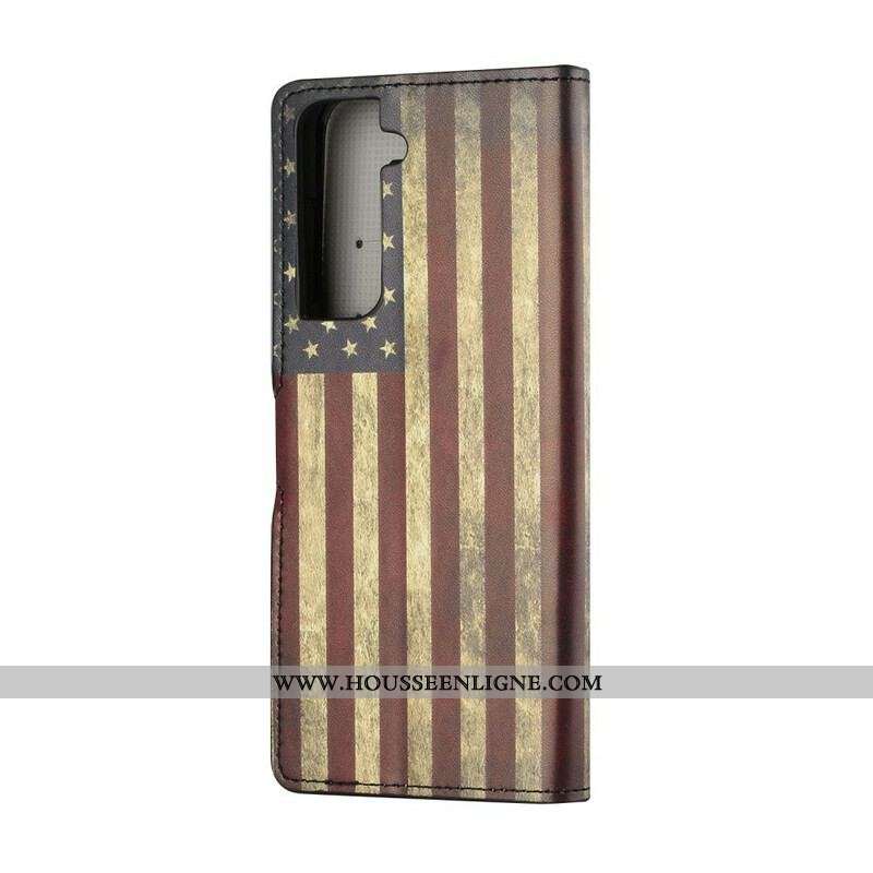 Housse Samsung Galaxy S21 5G Drapeau Américain